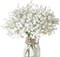 30PCS Fake Babys Breath Flowers Artificial White Flowers Gypsophila DIY Floral Bouquets Arrangement Wedding Home Decor